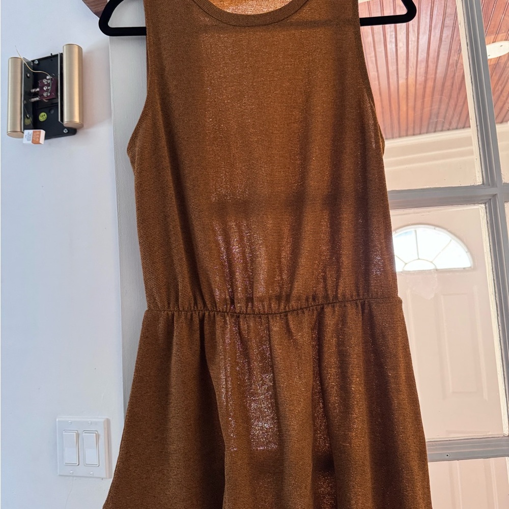 Brown Sleeveless Dress